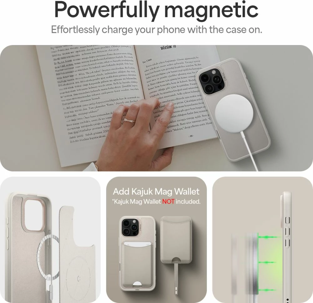 Mbështjellës Spigen Cyrill Kajuk MagSafe për iPhone 16 Pro Max, Bezha