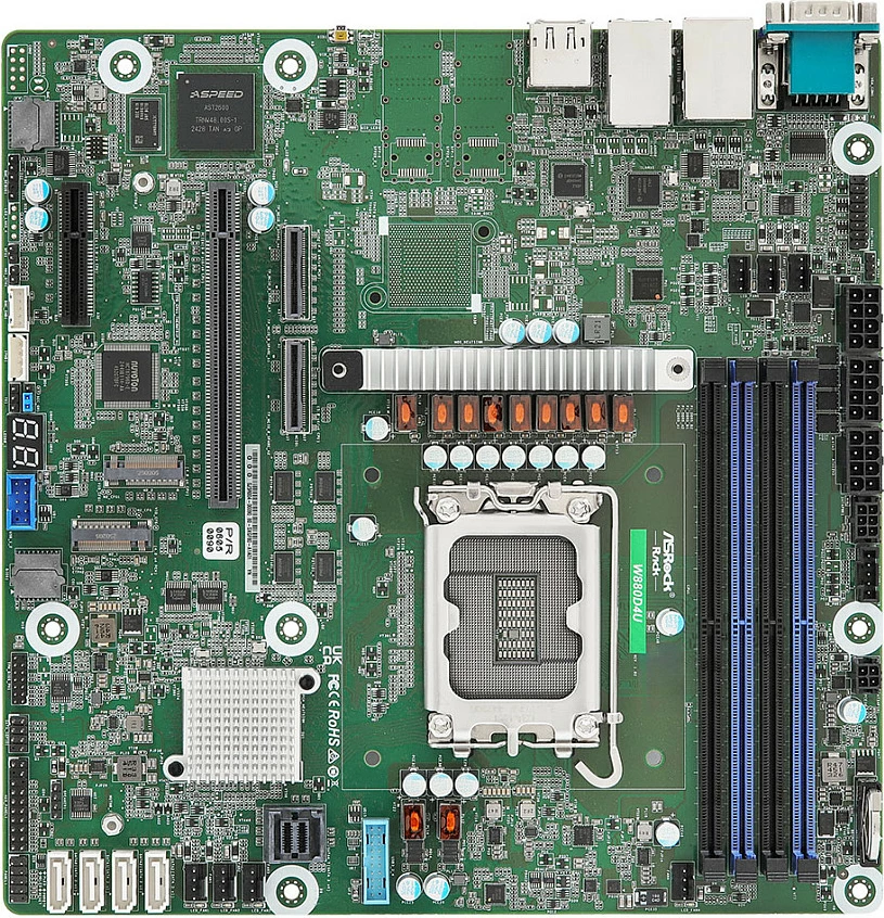 Pllakë amë ASRock W880D4U, Intel W880, Socket LGA1851, micro ATX, DDR5 64GB