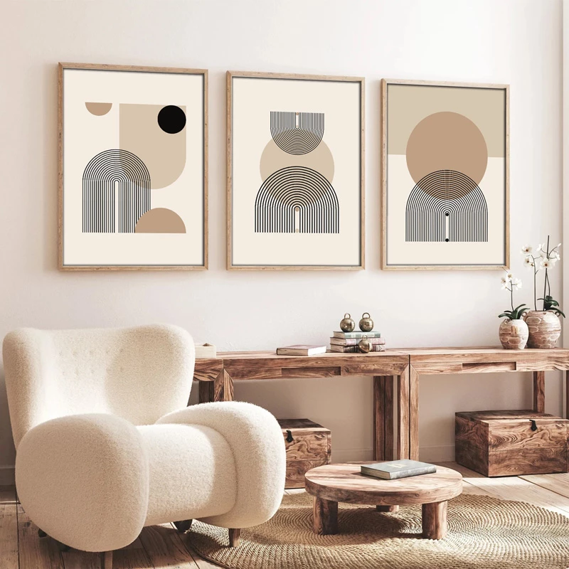 Pikturë triptike Jefton, printim digjital, shumëngjyrëshe, 50x2x70cm