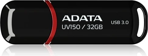 USB flashAdata DashDrive UV150,  type-A, 3.2, 32GB, e zezë