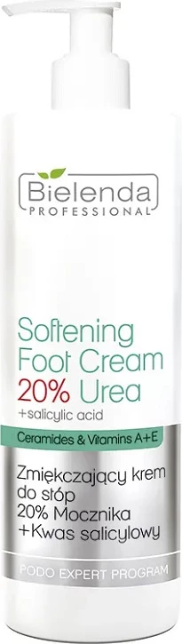 Krem për këmbë për femra Bielenda Professional Softening Foot Cream 20% Urea + Acid Salicilik, 500ml