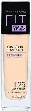 Krem pudër Maybelline Fit Me Luminous+Smooth Spf18 , 125 , 30 ml