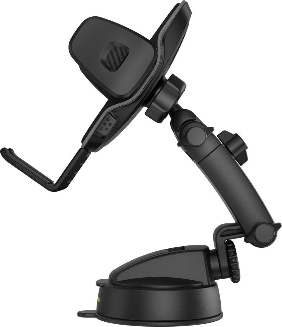 Mbajtës celulari për veturë Ulefone UAN16, me ventuzë xhel, krah teleskopik, rrotullim 360°, për 4.7-7.2\", i zi