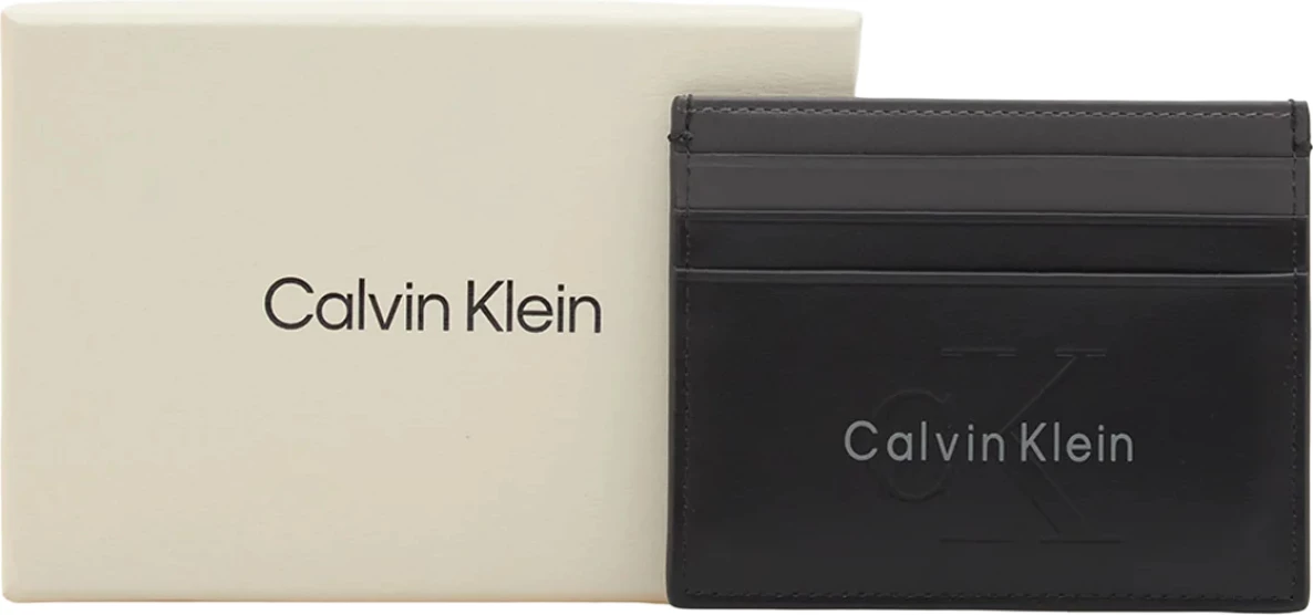 Kartelëmbajtëse për meshkuj Calvin Klein LV04D1154G, e zezë