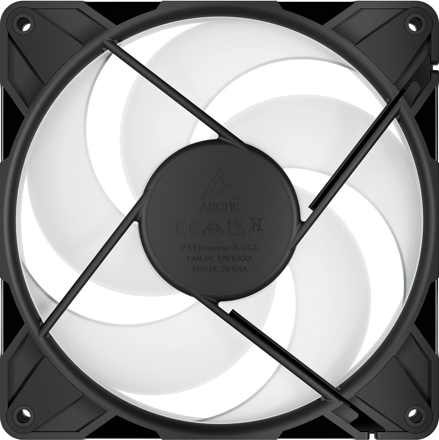 Ventilator për kasë ARCTIC P14 Pro Reverse, 140mm, PWM, A-RGB, i zi