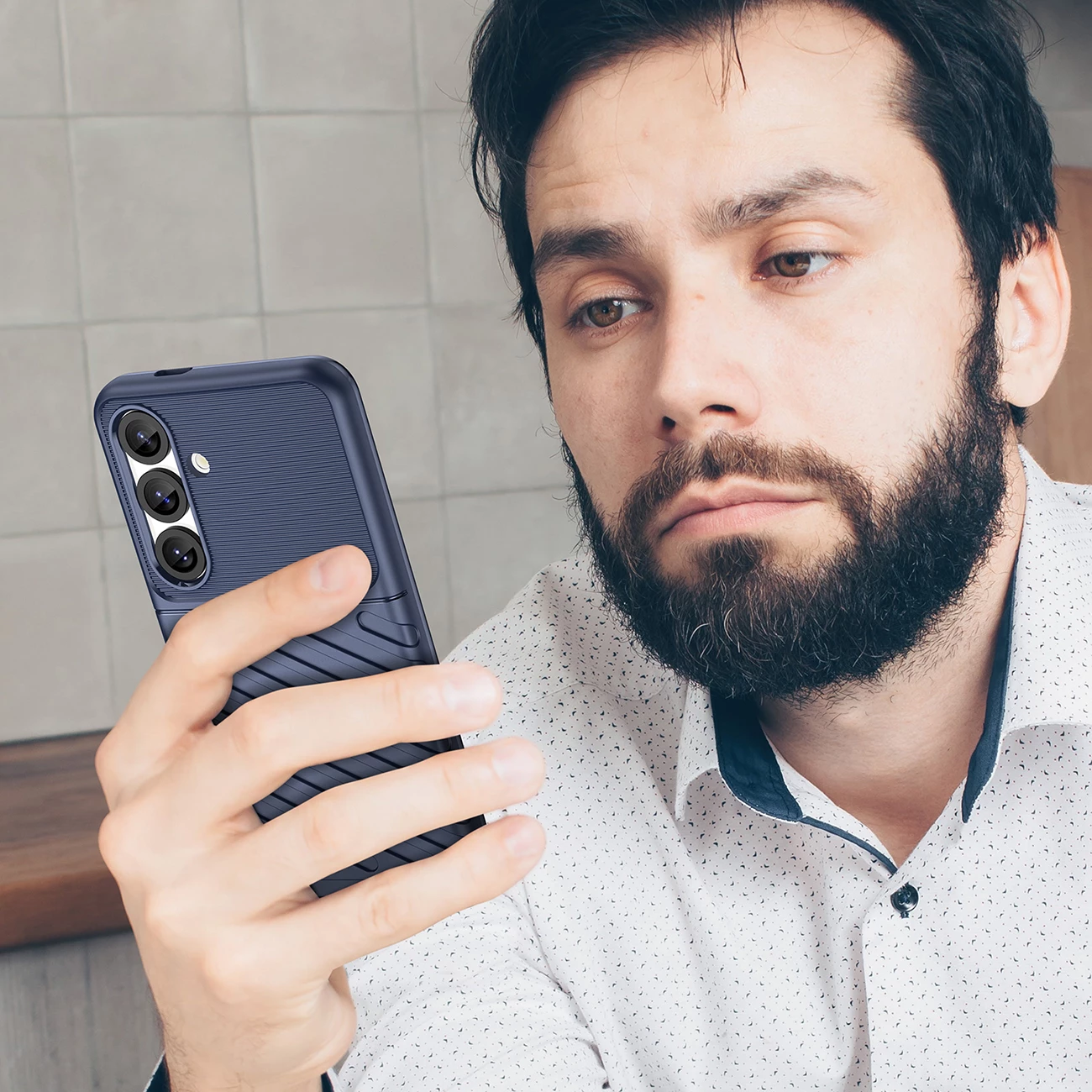 Mbështjellës Hurtel Thunder Case për Samsung Galaxy S25, TPU, Blu