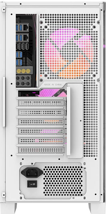 Kasë Darkflash DRX70 MESH, Middle Tower, 4 ventilatorë RGB, e bardhë