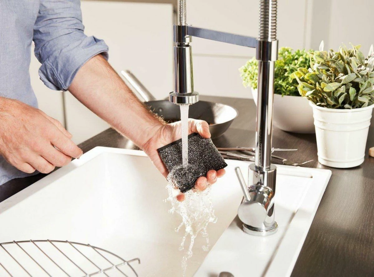 Sfungjer çelik Vileda Glitzi Power Inox, 2 copë