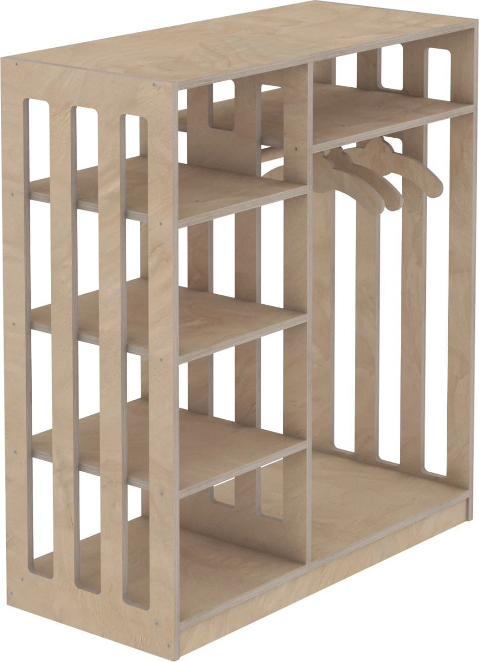 Varëse për fëmijë SANI FH18226.03 dru thupër ngjyrë natyrale 90x40x100H cm