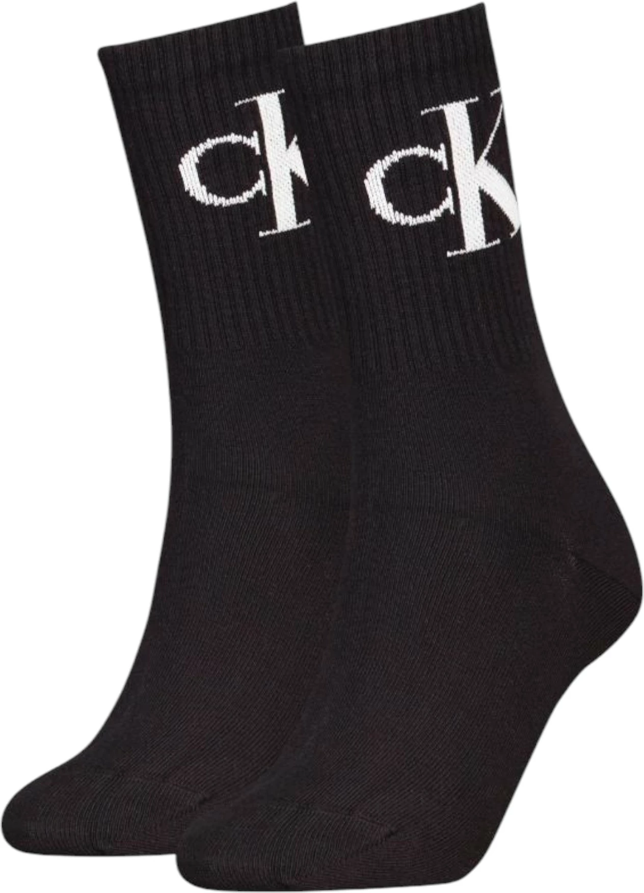 Çorape për femra Calvin Klein Jeans CKJ 2P Monogram 701228811, të zeza
