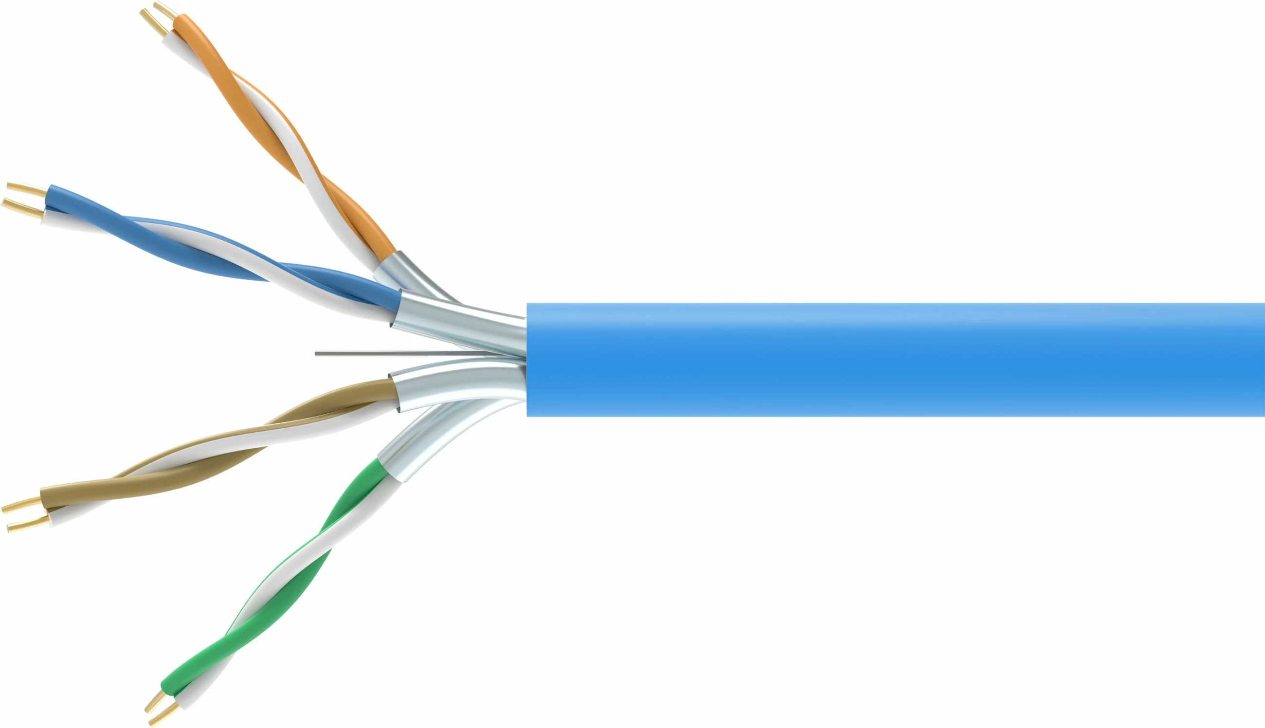 Kabllo rrjeti EQUIP Cat6A U/FTP 305m LSZH, blu