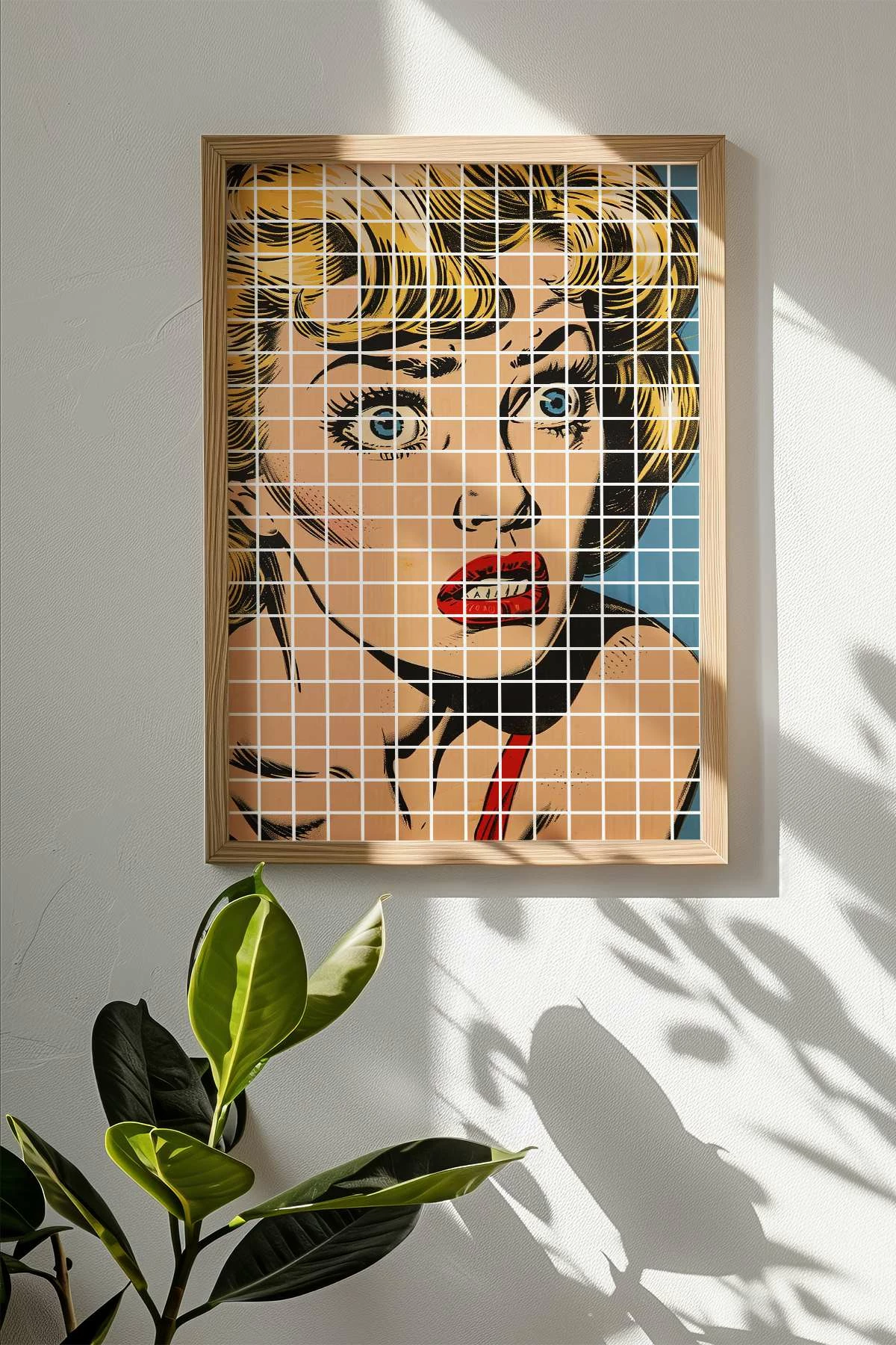 Pikturë dekorative me kornizë, Wallity, Popkare16, shumëngjyrëshe, 33x48cm