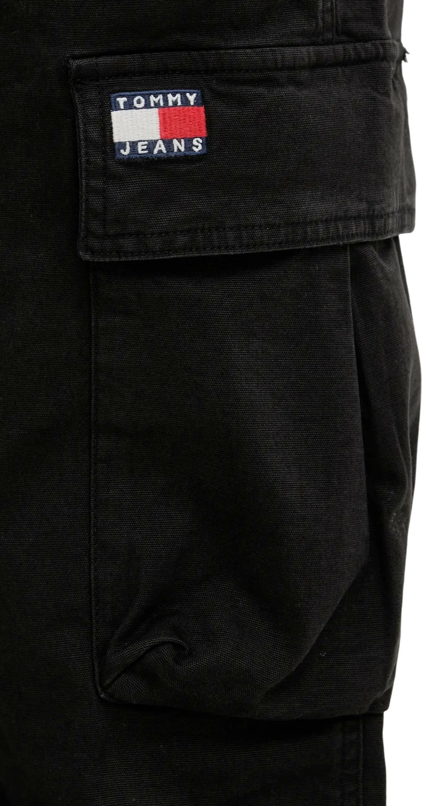Pantallona xhins për meshkuj Tommy Hilfiger Jeans TJM Otis Co Canvas C DM0DM22403, të zeza [Madhësia: W32 L32]