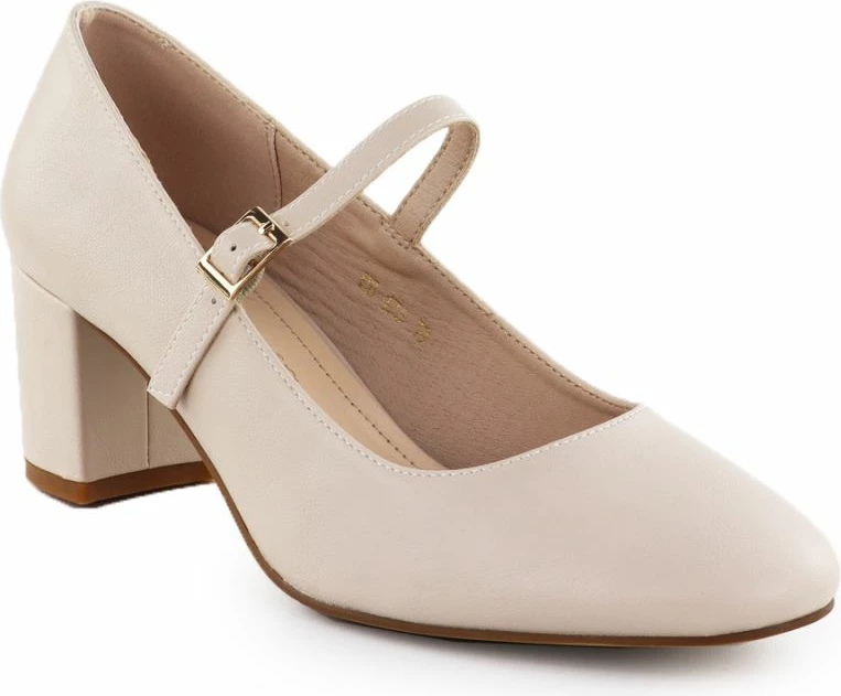 Këpucë elegante për femra Leone, nude