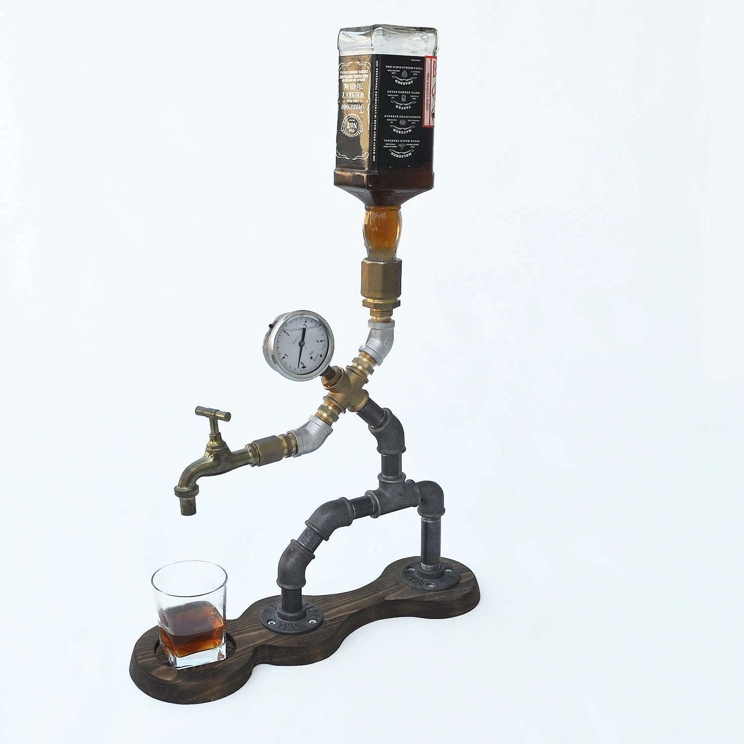 Dispenser pijeve, dorëpunuar, ngjyrë arre, e zezë, ari, Dsp004