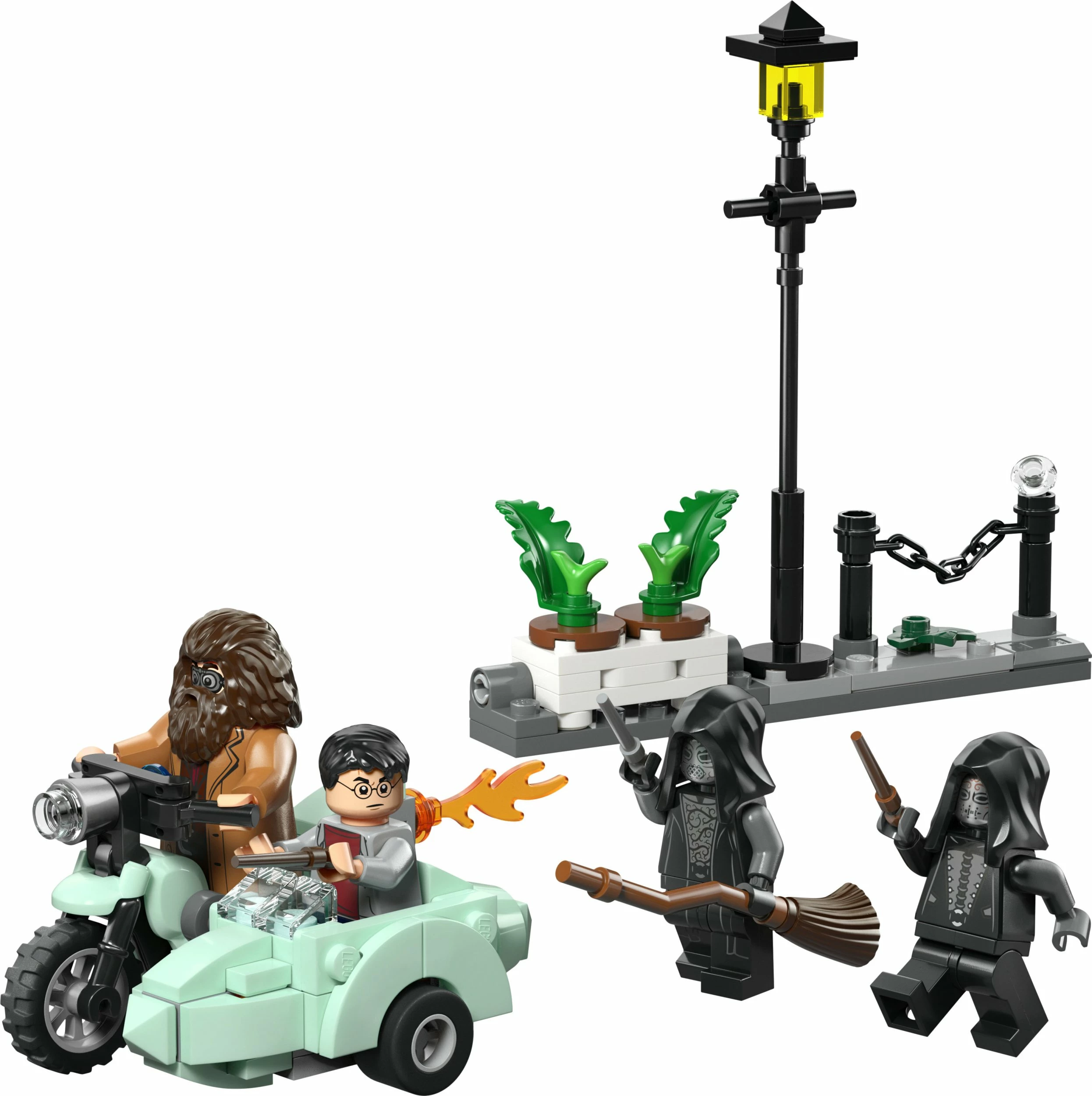 Set ndërtimi LEGO Harry Potter Hagrid and Harry's Escape from Privet Drive 76459, 124 pjesë