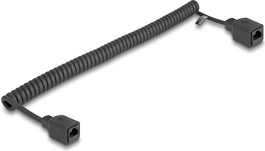 Kabllo rrjeti DeLOCK 90671, Cat5e, 2m, RJ-45 femër-femër, e zezë