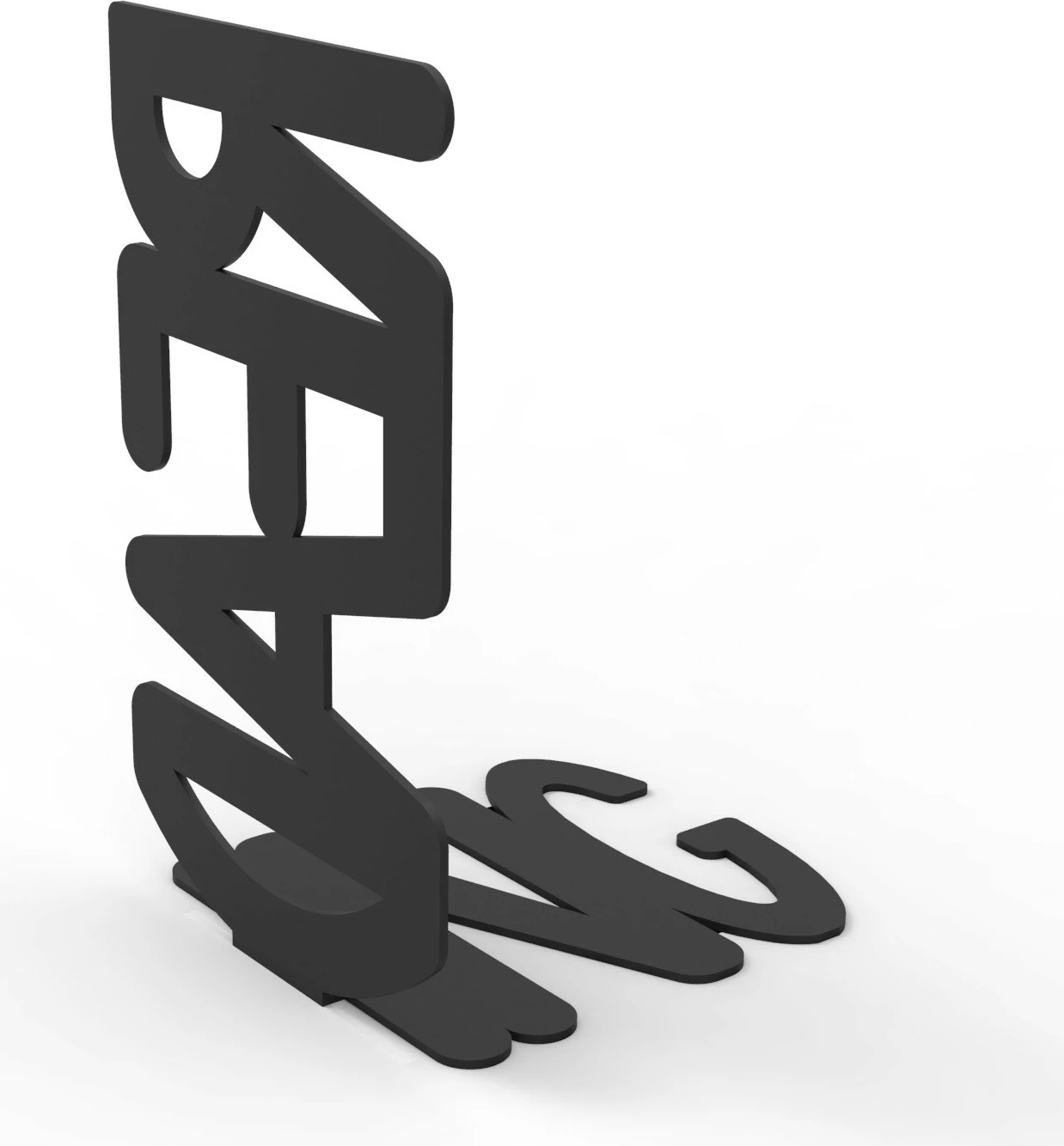 Mbajtëse librash metalike Hanah Home, e zezë