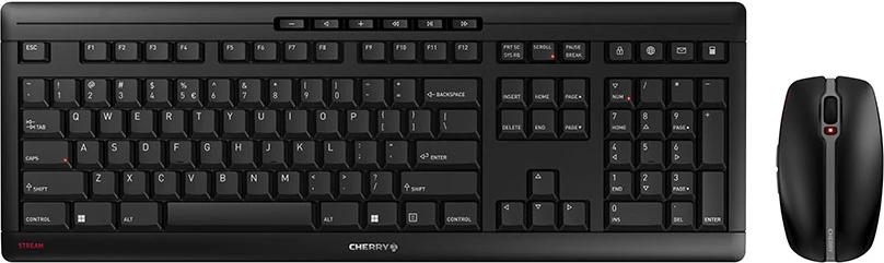 Set maus dhe tastierë Cherry JD-8560EU-2, layout US-International, e zezë