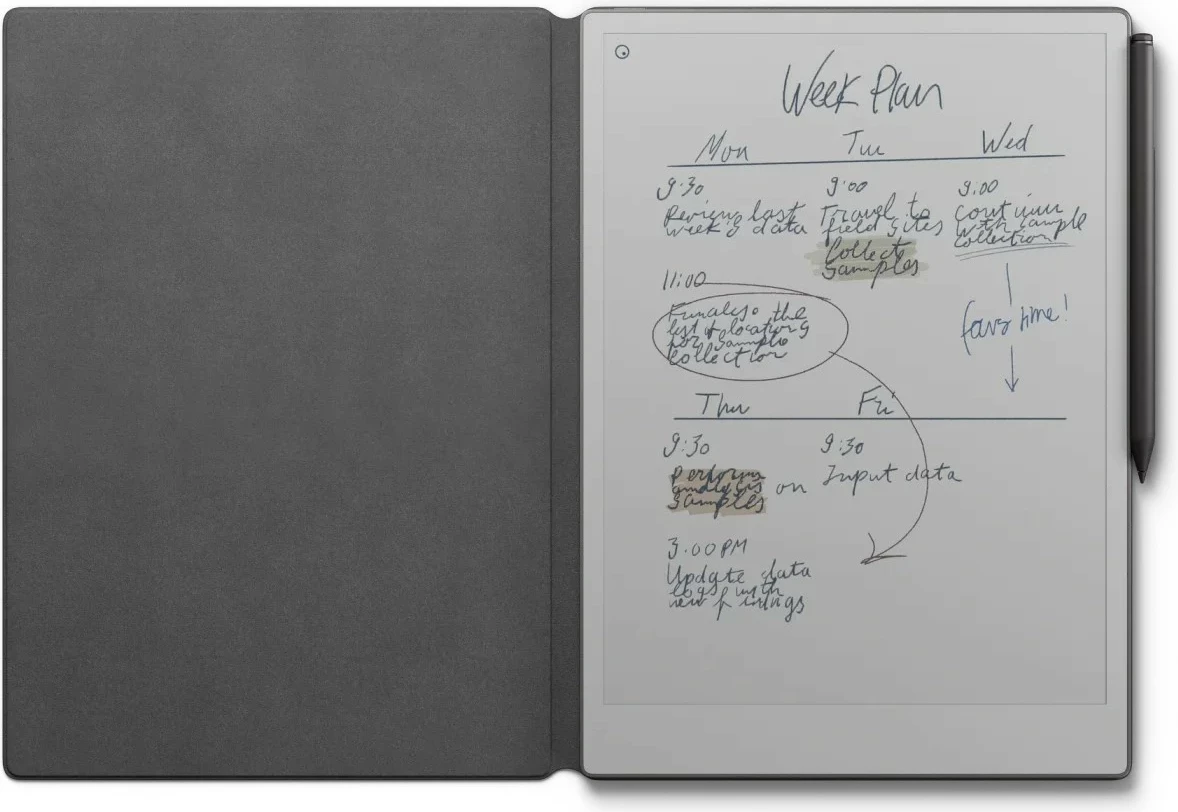 Tablet E-ink reMarkable Paper Pro 11.8\" 64GB + Marker Plus + Book Folio Premium Leather, zi (set)