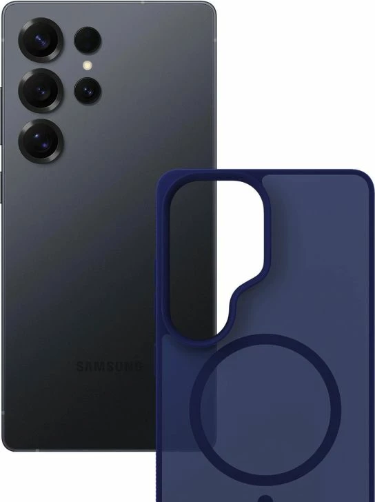 Kapak telefoni 3mk Smoke MagCase për Samsung Galaxy S25 Ultra, kaltër-transparente