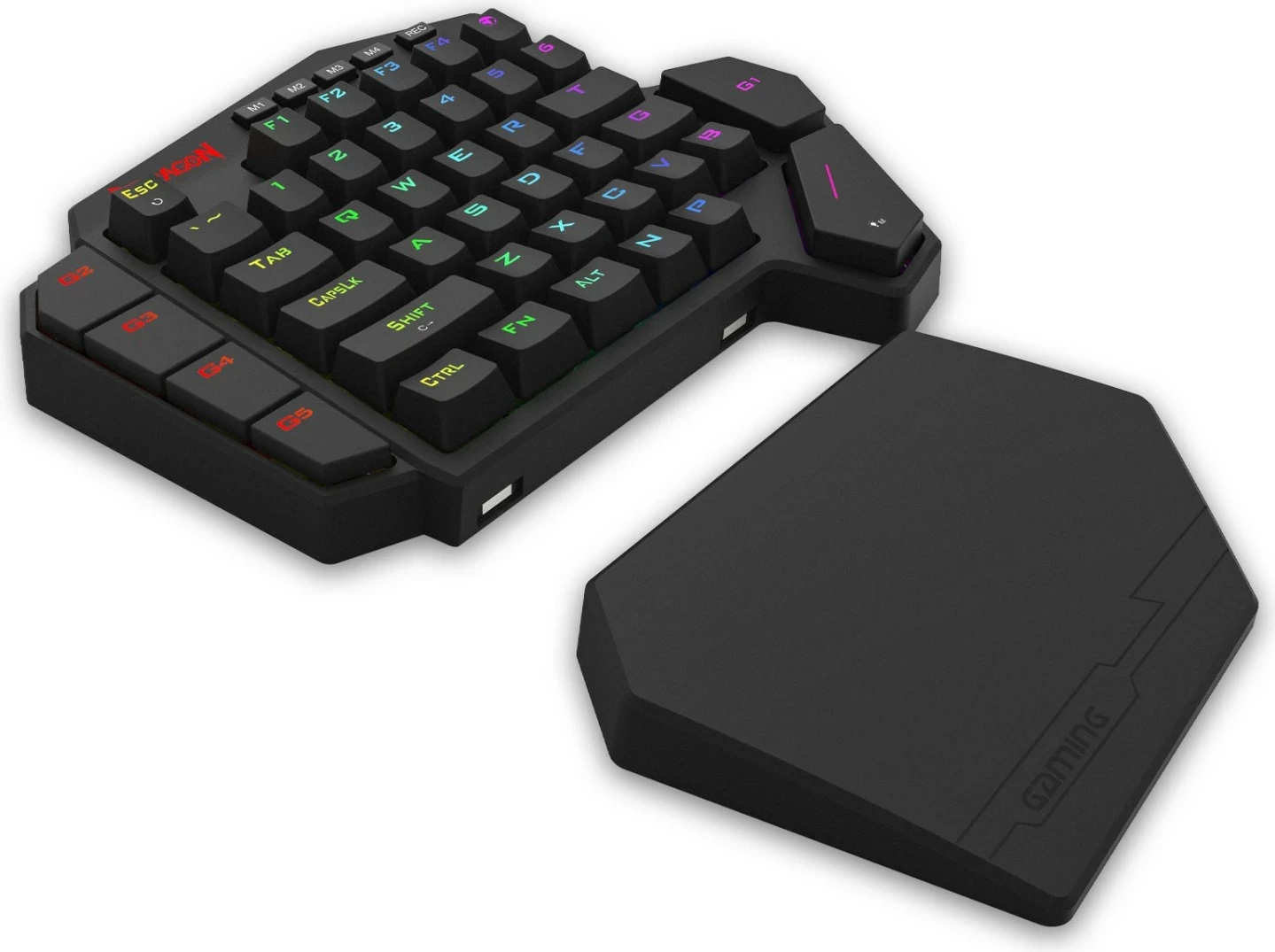 Tastierë gaming Redragon K585RGB-M Diti Magnetic, switch magnetik, RGB, USB-C, e zezë