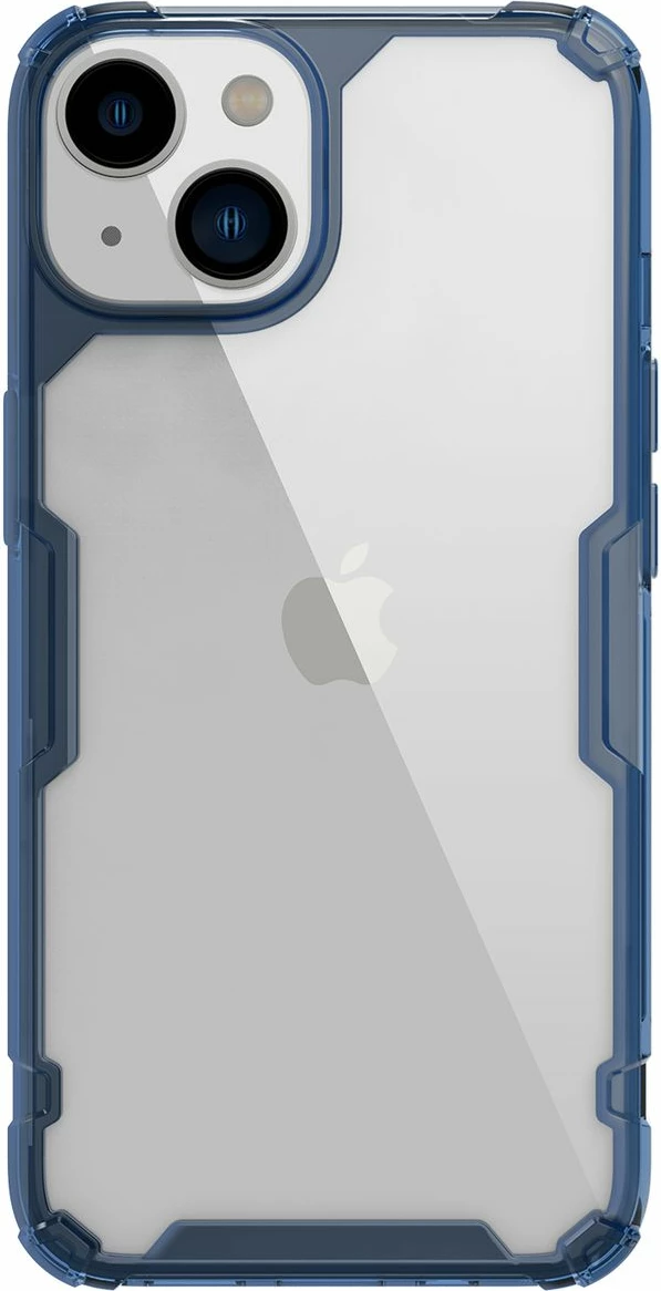 Mbështjellës Nillkin Nature Pro për iPhone 14 Plus, i blinduar, Kaltër/Transparent