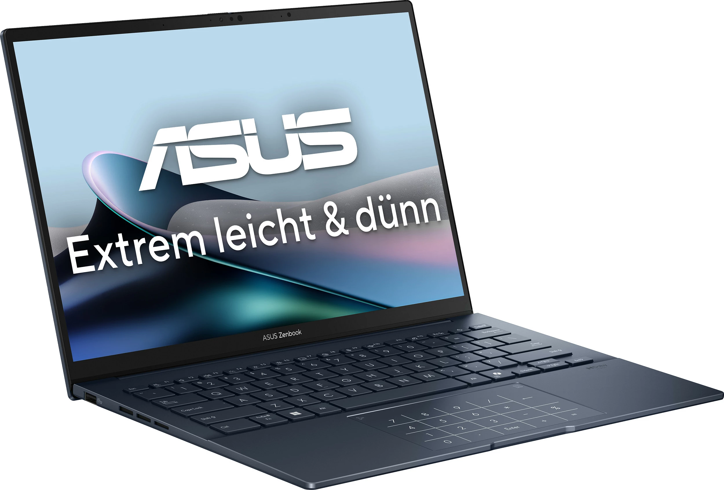 Laptop ASUS Zenbook 14 UX3405CA-QD1303W, Core Ultra 7 255H, 16GB RAM Memorje, 1TB SSD, 14" 1920x1200, Windows 11 Home, Ponder Blue