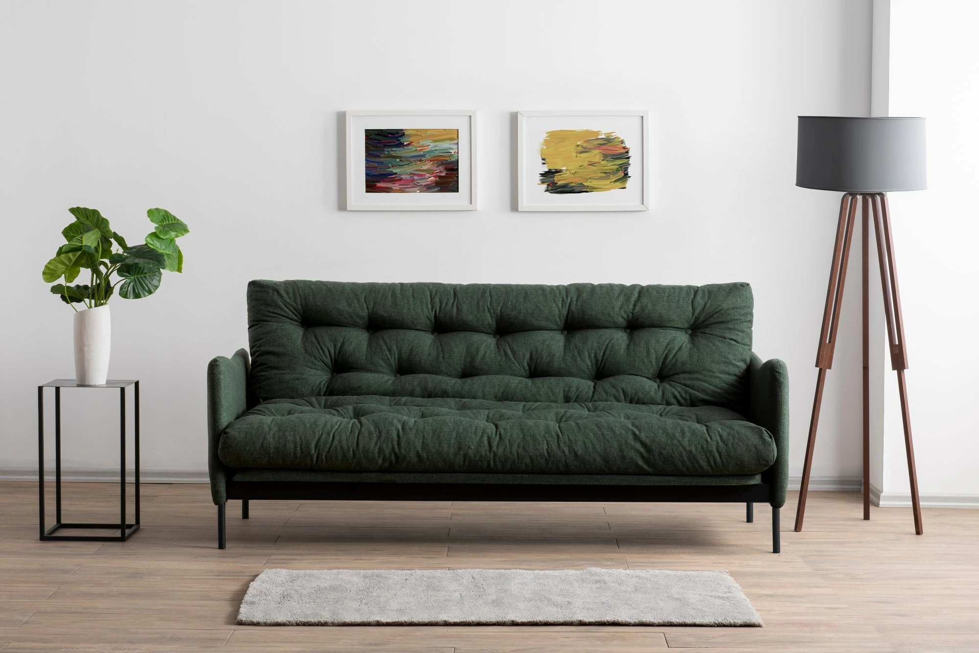 Divan-krevat 3 vendësh, Atelier del Sofa, ngjyrë e gjelbër, Renge