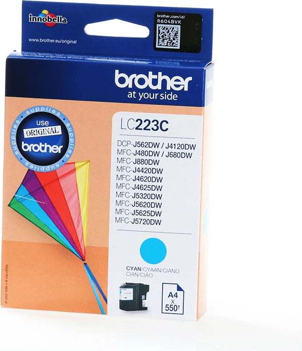 Kartutxh boje, Brother, LC223C, 5.9 ml, deri 550 faqe, cyan
