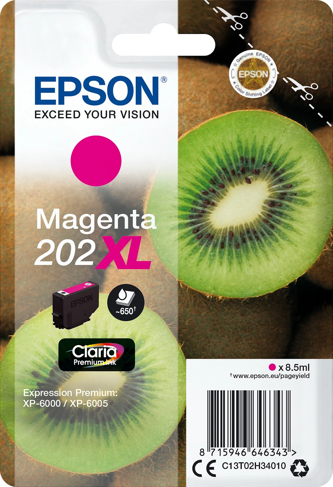 Toner Epson 202XL Claria Premium, Magenta, High Yield, 8.5ml