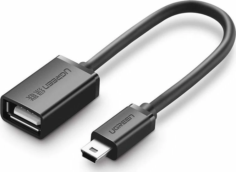 Adapter USB Ugreen US249 miniUSB në USB-A 2.0, i zi (UGR1086BLK)