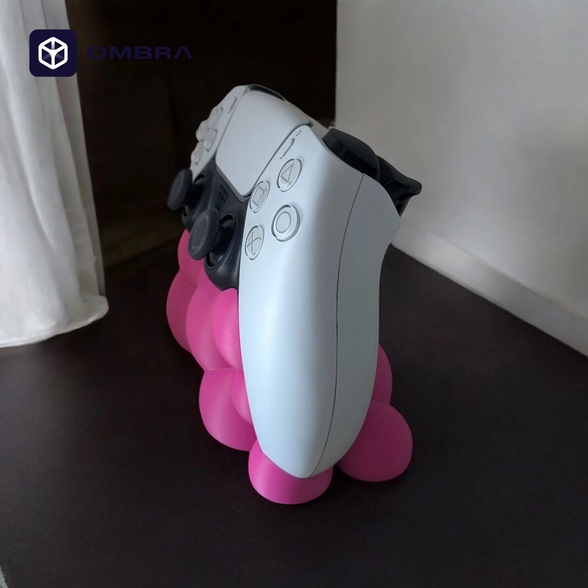 Mbajtëse dekorative për kontrollues PS5 (Bubble Gum PS5), e pembe