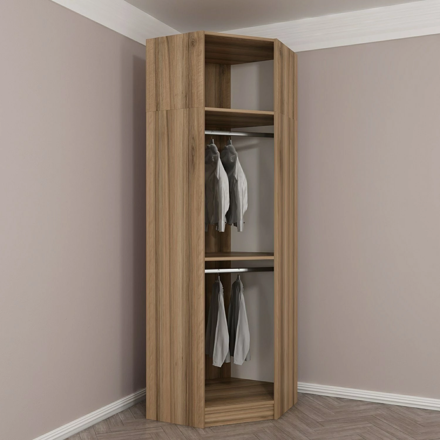 Dollap këndi Hanah Home, Kale, anthracite-oak, 2303