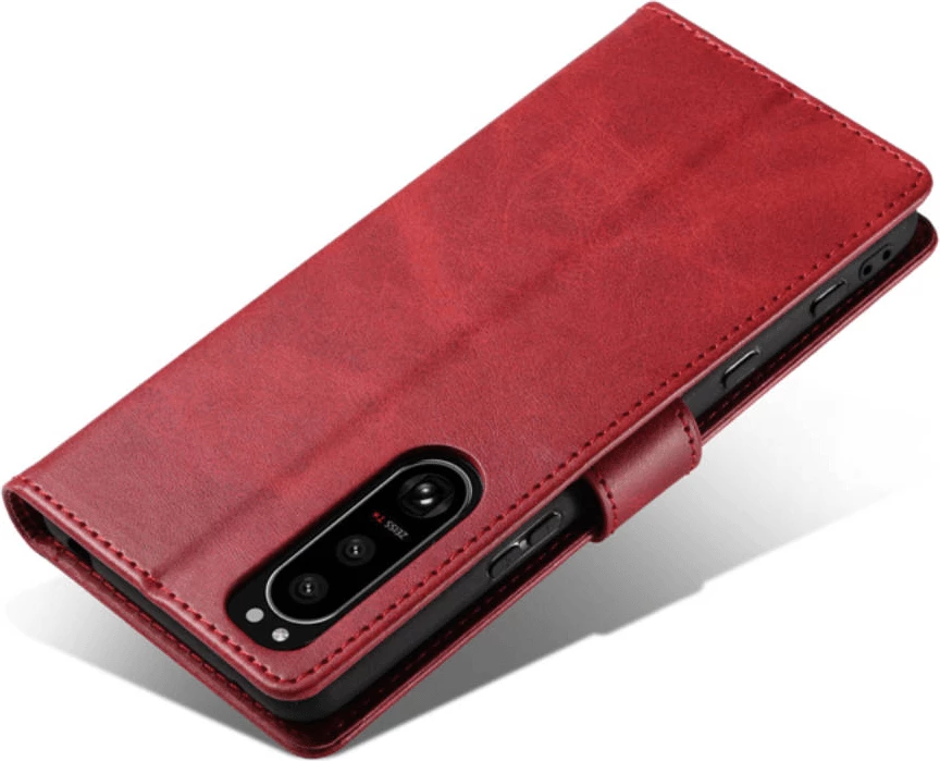 Mbështjellës wallet flip ONASI MPN 16486 për Xiaomi 12T / 12T Pro, lëkurë, i kuq