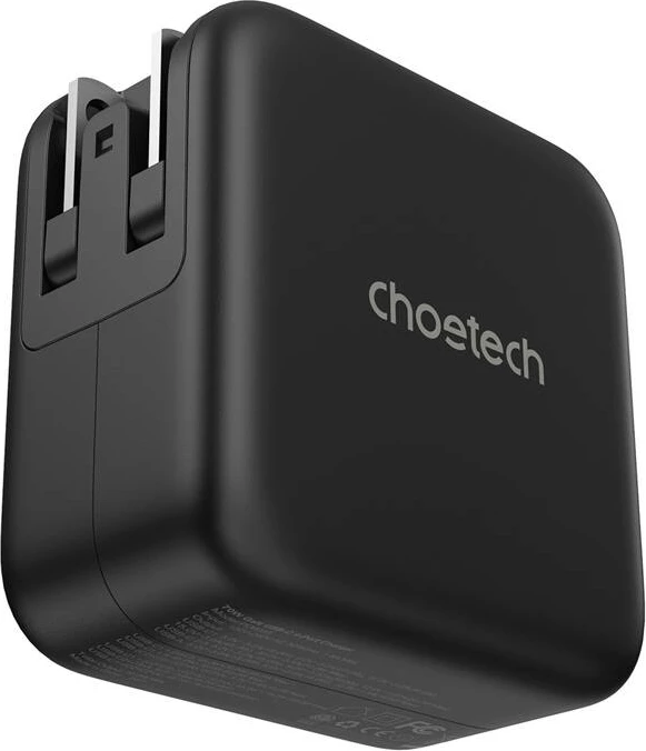 Karikues universal Choetech PD6055, 70W, GaN, 3x USB-C, 1x USB-A, me adapterë US/EU/UK/AU, i zi