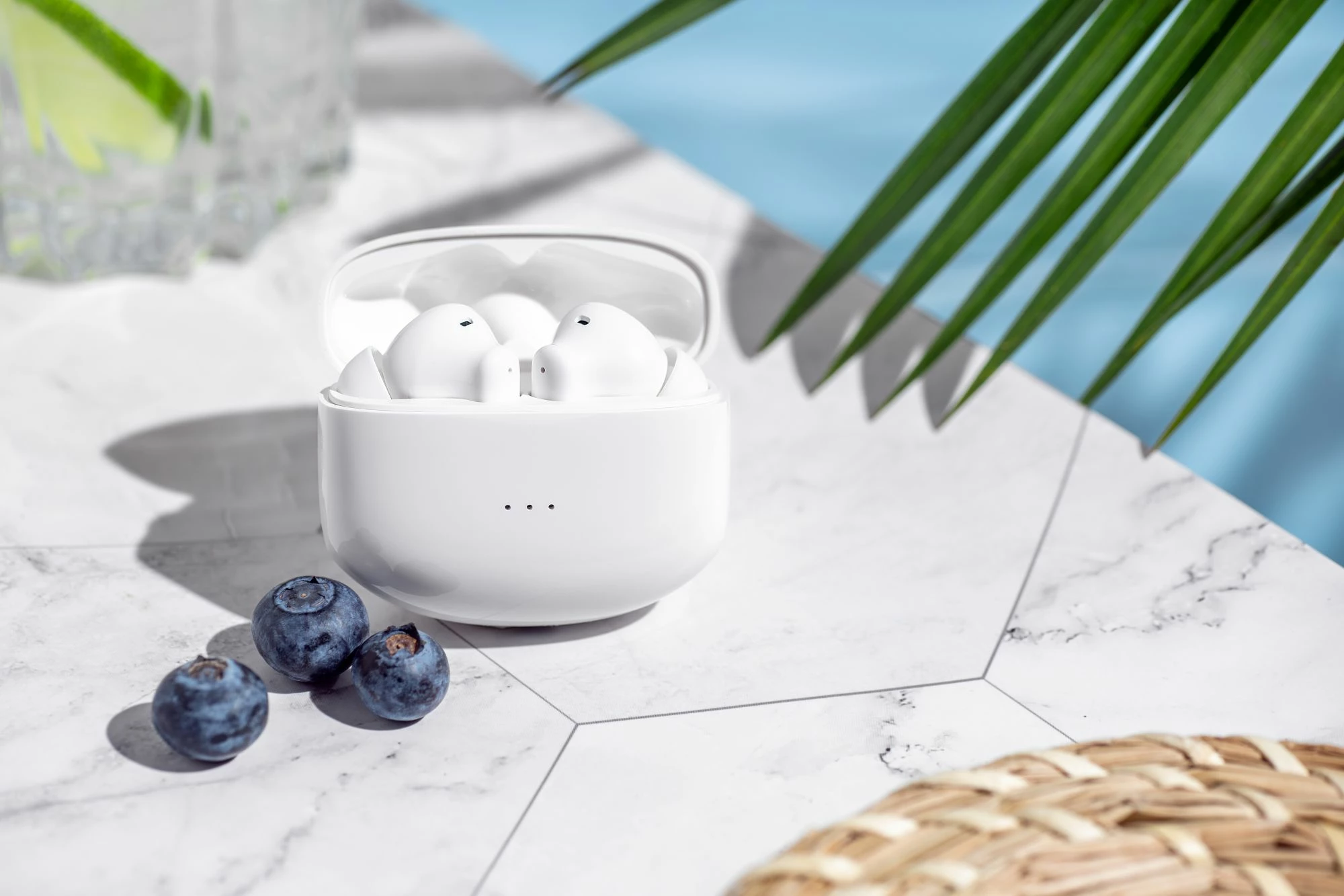 Kufje Moye Soulful 2 True Wireless ANC Bluetooth 5.1, të bardha, me kuti karikimi
