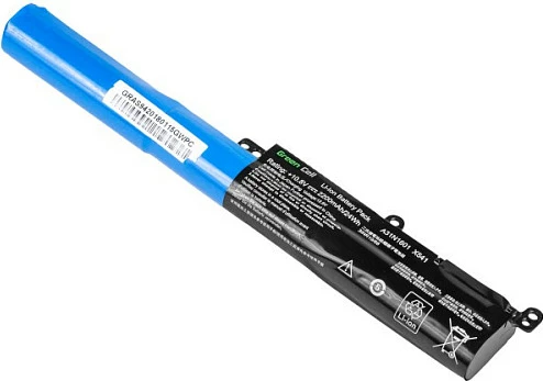 Bateri laptopi Green Cell për Asus R541/F541/X541, 2200mAh, 10.8V Li-Ion, zi/blu