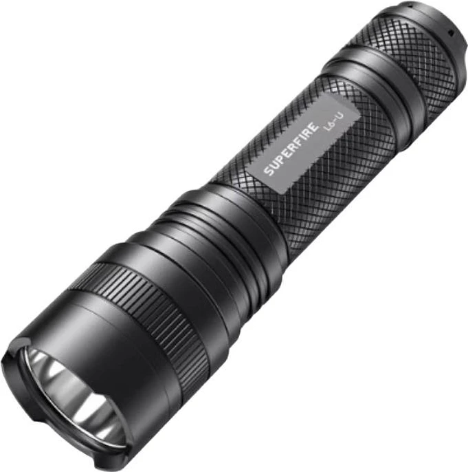 Elektrik dore Superfire L6-U, 1480lm, USB-C, i zi