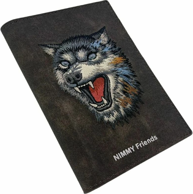 Portofol pasaporte Nimmy Raptor Wolf, kafe