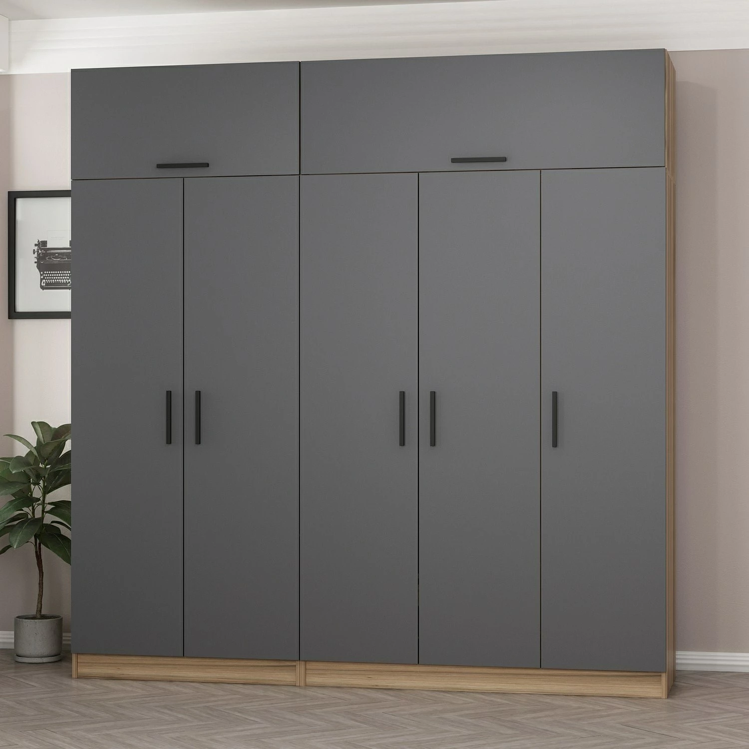 Dollap Skye Decor, anthracite, Kale - 7529