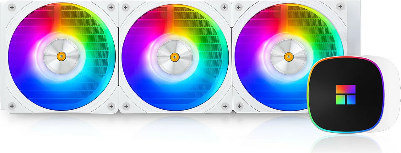 Ftohës lëngshëm AIO Thermalright Frozen Horizon V2 RGB, 360mm, 3x120mm PWM, i bardhë