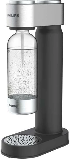 Aparat për gazifikim uji, Philips GoZero ADD4902BK, 230×230×440 mm, e zezë/argjendtë