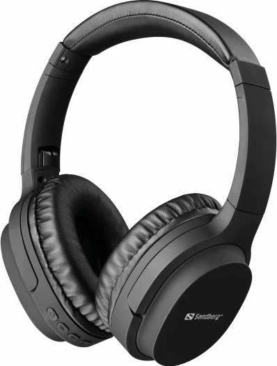 Kufje SANDBERG Play'n Go Wireless Headset 126-37, Bluetooth 5.0, over-ear, me mikrofon, AUX 3.5mm, TF/MicroSD, të zeza