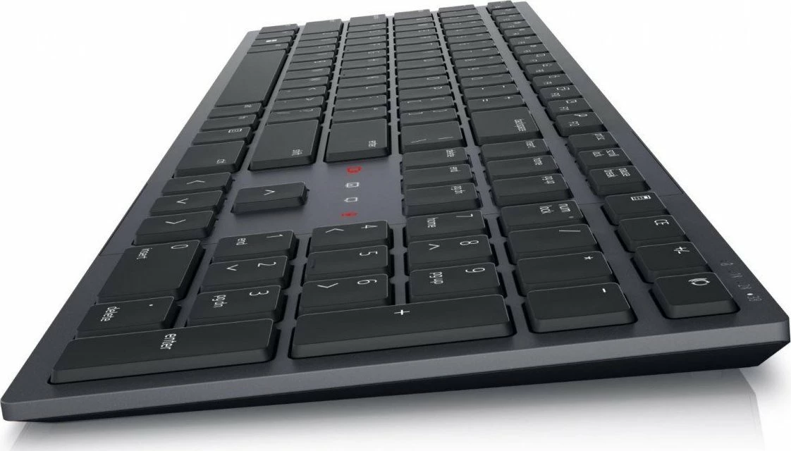 Tastierë wireless Dell KB900 (580-BBDH), US International QWERTY, e ndriçume, me numpad, e rikarikueshme, e zezë