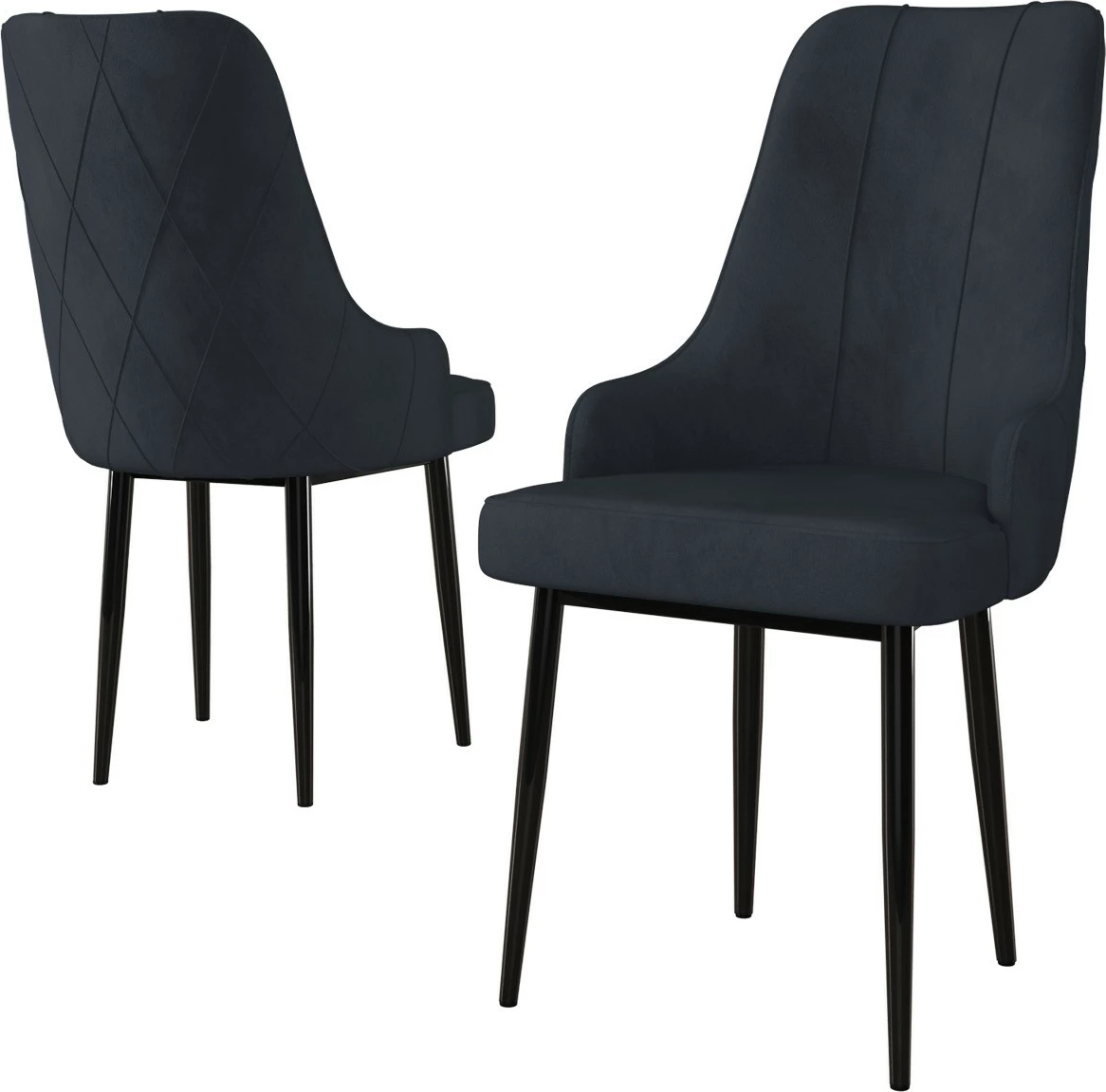 Set karrigesh (2 copë) Hanah Home, Trex, antracit, e zezë