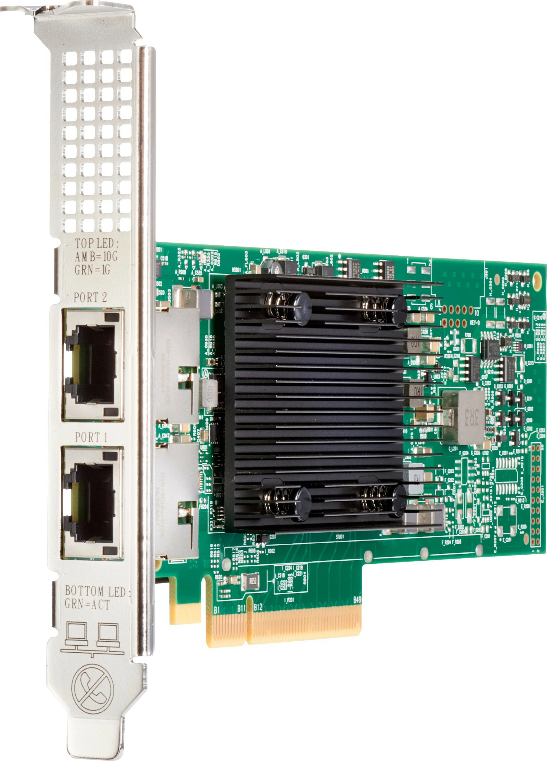 Kartelë rrjeti HPE Broadcom BCM57416, PCIe 3.0, 2x RJ-45, 10 Gigabit