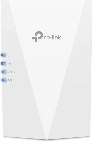Përforcues WiFi 6 TP-LINK RE600X AX1800 me port Gigabit Ethernet, i bardhë