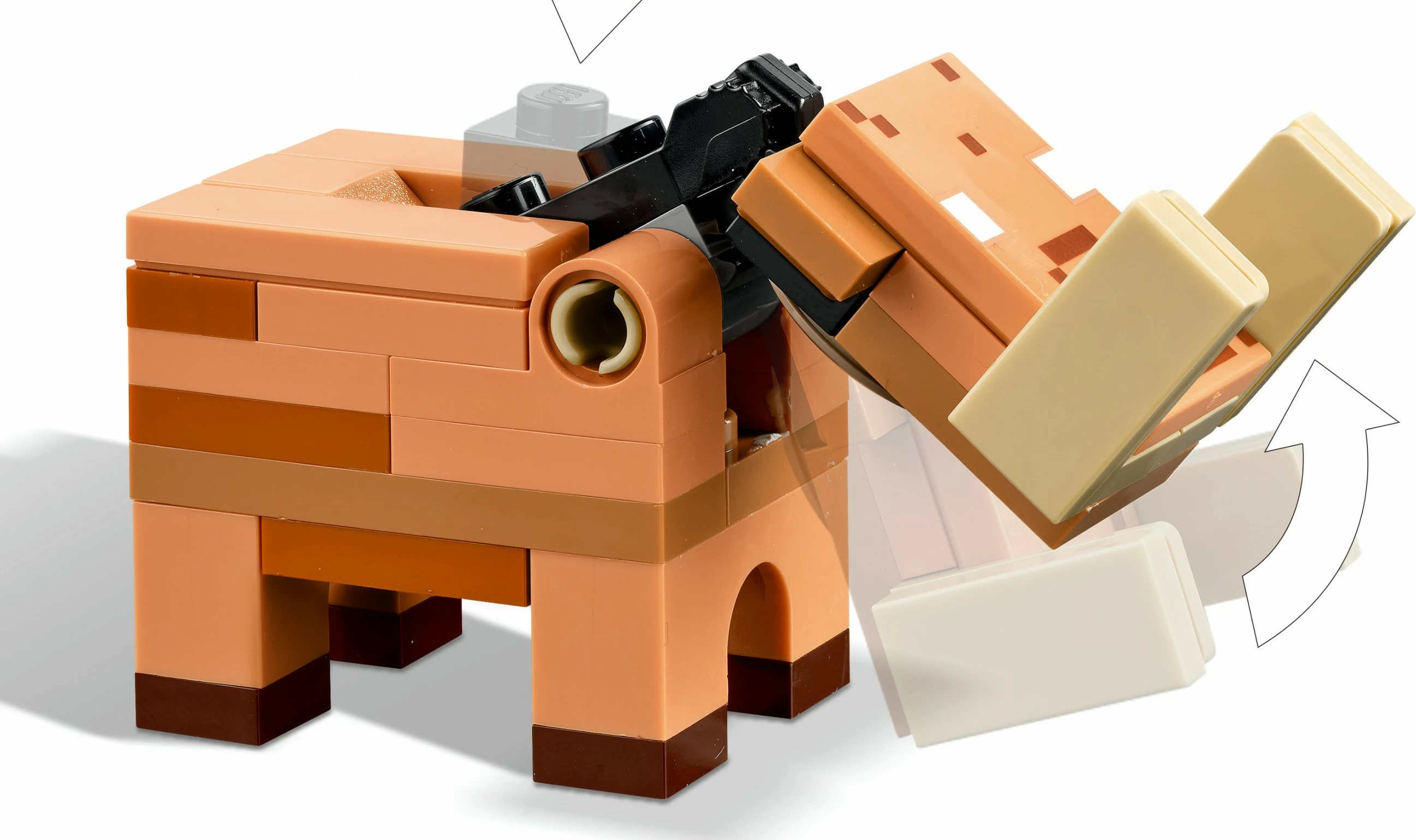 Set ndërtimi LEGO Minecraft 21255 Hinterhalt am Netherportal, shumëngjyrësh