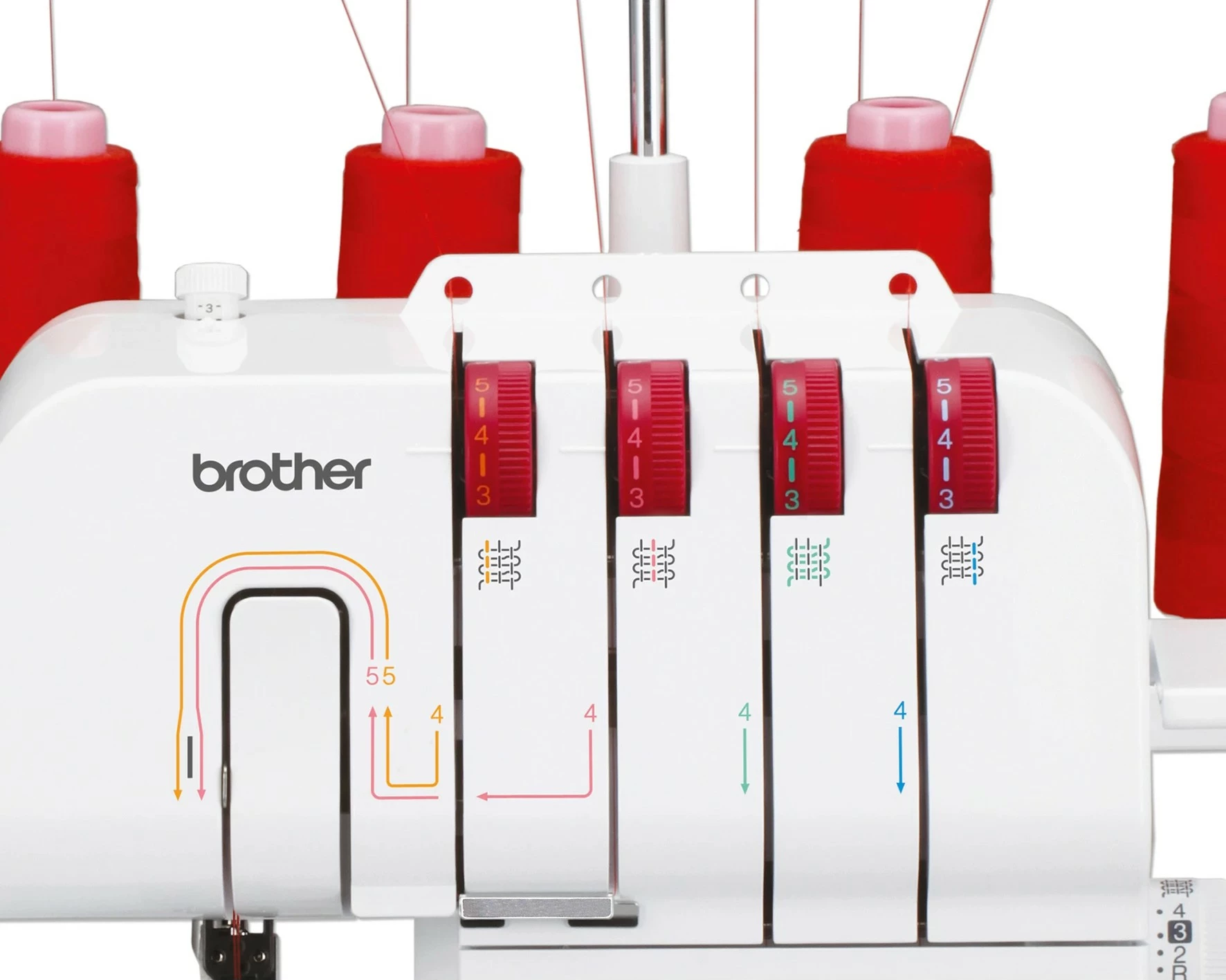 Makine overlock Brother M343D, e bardhë